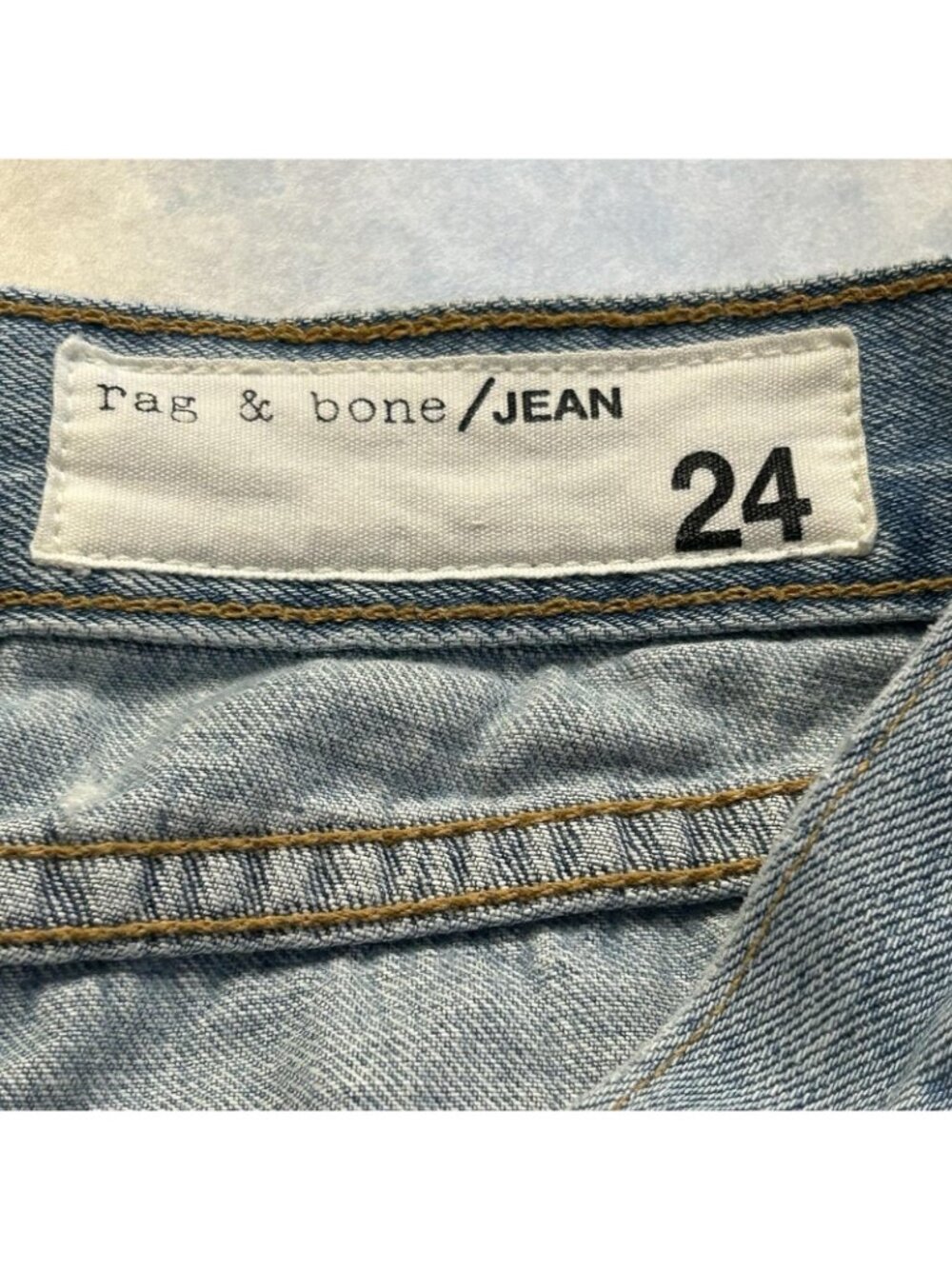 Rag & Bone Shorts Womens 24 Fits 29 Boyfriend Rye Denim Distressed Cut Off Boho - Picture 3 of 10